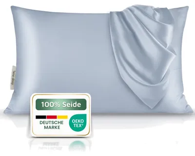 Bio-Seidenkissenbezug 40x80 cm – kühlend, 100% Maulbeerseide