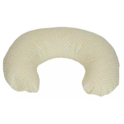 Image de Coussin d'appui-tête à carreaux beiges