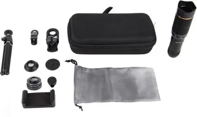 Productafbeelding van Handheld X-lens voor smartphone, bevestigbaar op de lens van een smartphone, met dubbele instelmogelijkheden voor smartphonecamera-lenzen