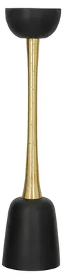 Image de Gilde Kerzenleuchter, "Dora", Aluminium, schwarz, VE 1, L. 10,5 cm, B. 10 cm, H. 46 cm Höhe: 46.00 cm Breite: 10.00 cm Tiefe: 10.50cm 69812