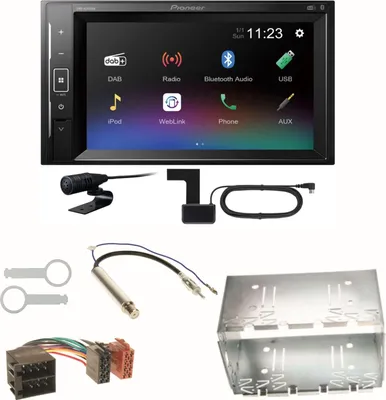 Produktbild von Pioneer DMH-A240DAB Digitalradio Bluetooth Einbauset für Golf 4 Passat 3B 3BG Lupo