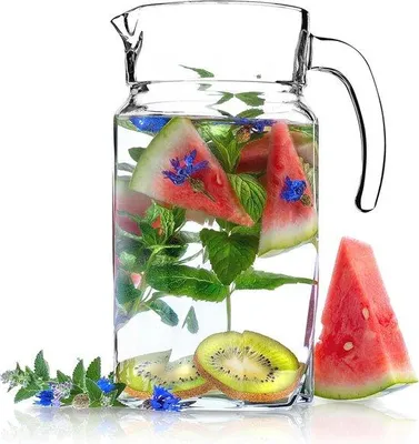 Produktbild von Glas-Wasserkanne mit Henkel - 1,7 Liter
