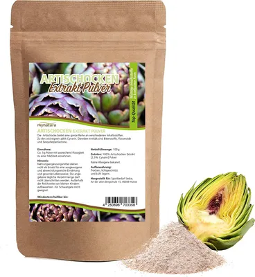 Produktbild von Mynatura Artischocken Extrakt Pulver - ab 100g - 1 Beutel