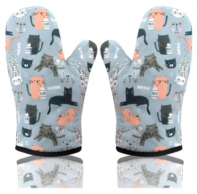 Produktbild von Hitzebeständige Baumwoll-Küchenhandschuhe