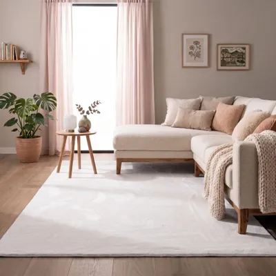 Zdjęcie produktu dla Volero - Miękki dywan z krótkim włosiem - Cozy Biały - 80x140 cm