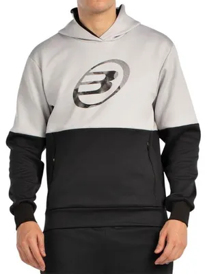 Productafbeelding van Bullpadel Hoodie Boyal, heren, grijs/zwart