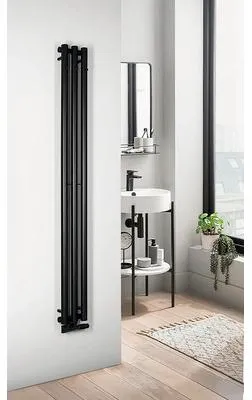 Obrázek produktu pro Designové topné těleso Sapho 180 x 20 x 140 mm připojení 1/2" dole uprostřed