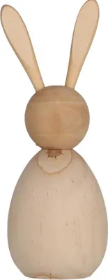 Zdjęcie produktu dla Drewniany zajączek BUNNY DAISY 17,5 cm naturalny