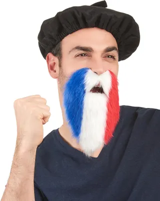 Image de Fanbart Football France bleu-blanc-rouge - Taille unique