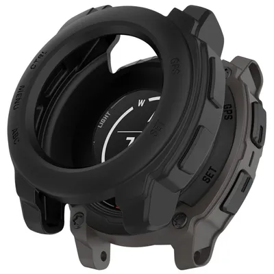 Obrázok produktu pre Pre Garmin Instinct E 40mm Silikónové ochranné puzdro na hodinky Black