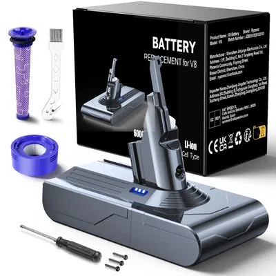 Akku 6000mAh für Dyson V8 SV10 – Hohe Kapazität
