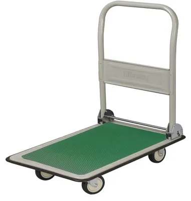 Productafbeelding van Opvouwbare trolley grijs groen met Capaciteit van 300 kg - Afmetingen Opengeklapt L 91 x H 86 x D 61 cm