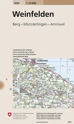 Produktbild von Swisstopo 1 : 25 000 Weinfelden