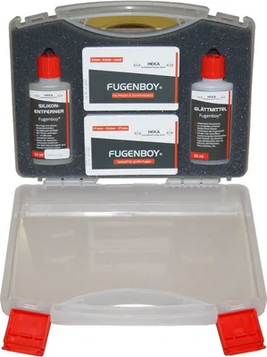 Produktbild von Profi-Koffer - alle Fugenwerkzeuge + Silikonentferner 50ml +  Glättmittel 50ml