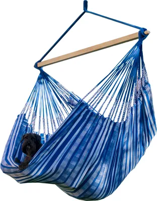 Produktbild von Potenza Hängesessel 160x115 cm Pereira L Hängestuhl , Hängesitz bis 130 kg Handgefertigt aus Baumwolle Hängematte Schaukelstuhl