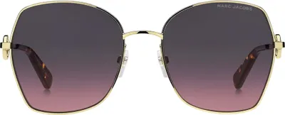 Immagine prodotto di Marc Jacobs - Occhiali da sole Butterfly da donna SY648 (Taglia unica) (Oro/Marrone)