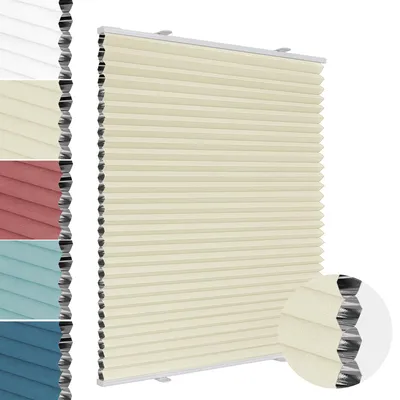 Productafbeelding van Plissé jaloezie zonder boren, verduisterend, thermisch, 50x110 cm