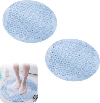 Imagen del producto de Alfombrilla antideslizante de PVC, 30x30 cm, para baño y ducha