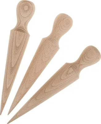 Produktbild von SIDCO Waffelhorn 3 x Waffeltüten Former Waffelformer Hörnchen Waffeltütendreher Holz
