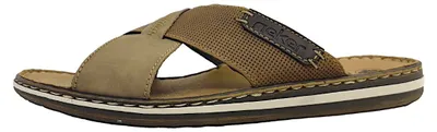 Immagine prodotto di Scarpe da uomo Rieker modello Sarajevo, pantofole marroni, casual