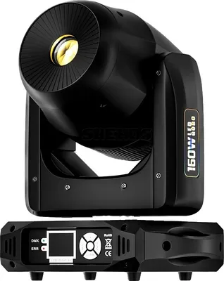 Obrázok produktu pre LED bodové svetlo s pohyblivou hlavou, výkon 160 W, 15 kanálov DMX, 160 W, EÚ