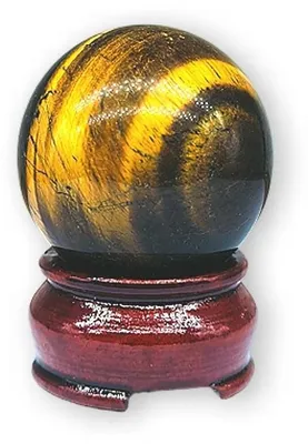 Produktbild von Kristallkugel aus Naturstein, Tigerauge, 5 cm Durchmesser