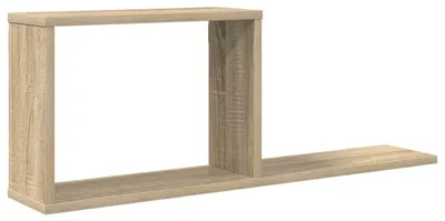 Image de vidaXL Étagères murales Sonoma en bois imitation chêne, 80 x 15 x 30 cm