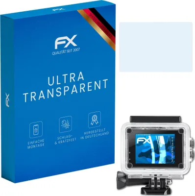 Produktbild von atFoliX FX-Clear 3x Schutzfolie kompatibel mit IceFox Action Cam 4k I5 Displayschutzfolie