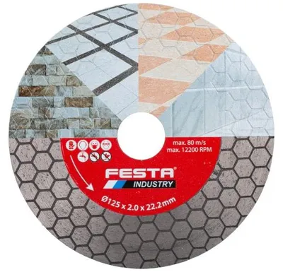 Produktbild von Diamanttrennscheibe Festa Industry 125 x 2,0 x 22,2 mm