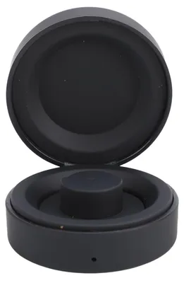 Produktbild von Ladetasche passend für den Oura Ring Gen 3 Horizon Heritage Smart Ring, tragbare Ladestation mit 70 mAh und USB-C-Kabel, schwarz, 12