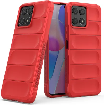 Produktbild von Honor X8 Hülle, Weich TPU Silikon Stossfest Anti-rutsch Schutzhülle für Honor X8 Rot