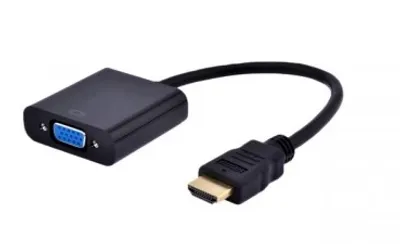 Obrázek produktu pro Gembird A-HDMI-VGA-04, 0,15 m, VGA (D-Sub), HDMI Typ A (standardní), Samec, Samice, Černá