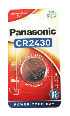 Produktbild von Panasonic CR 2430, Lithium, coin