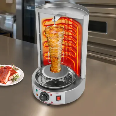 Image de Four électrique à griller vertical, 220V 2500W Four électrique à griller en acier inoxydable avec température réglable