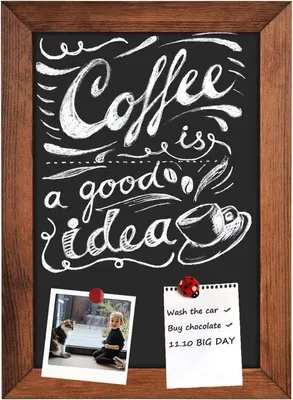 Productafbeelding van Magnetisch prikbord, 33 x 43 cm - Rustiek design, gemaakt van massief grenenhout