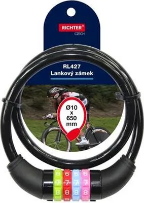 Produktbild von zámek lankový kódový ČER  RICHTER