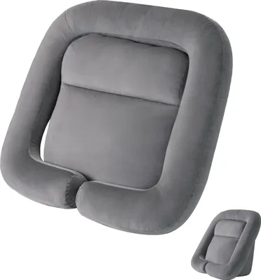 Immagine prodotto di PillowPalette – Un cuscino multifunzionale di sostegno per la schiena realizzato in tessuto delicato sulla pelle, adatto a diversi utilizzi, grigio,  65x34x62 cm