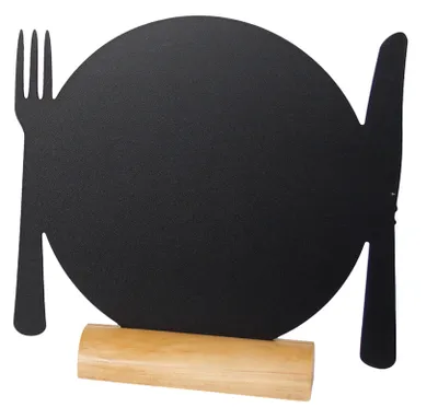 Produktbild von Securit Set von 3 kleinen Tischkarten TABLE mit Marker, Holzständer