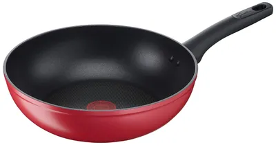 Zdjęcie produktu dla Patelnia z powłoką antyprzywierającą, 28 cm, do użytku z płytami indukcyjnymi, gazowymi i piekarnikami, z wskaźnikiem temperatury