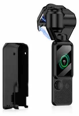 Immagine prodotto di Custodia protettiva con gimbal per DJI Osmo Pocket 4, nera, con cordino – Accessorio per fotocamera