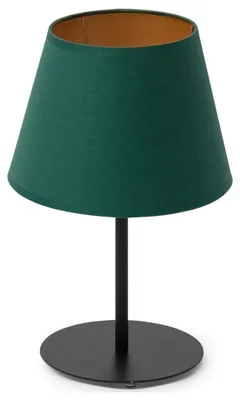 Obrázok produktu pre Stolová lampička na nočný stolík VESPILLO - zelená/zlatá/čierna