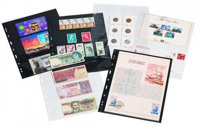 Image de Pochettes plastiques GRANDE, 8 pochettes au format 106x72 mm, transparentes, paquet de 5