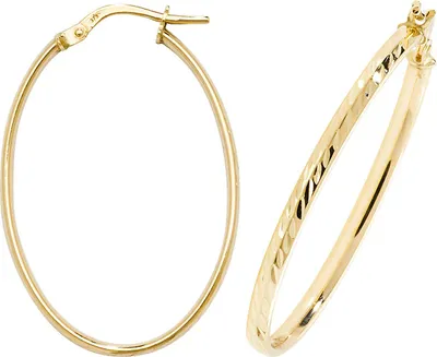 Produktbild von 9 Karat (375) Gold Damen - Creolen / Ohrringe - 30mm; TRS16098MM30