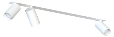 Immagine prodotto di Faretto Alluminio Metallo GU10 orientabile Bianco a 3 fiamme allungate Moderno