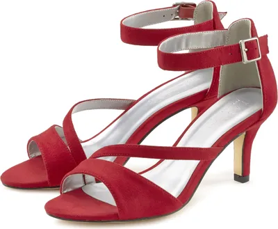 Produktbild von LASCANA Sandalette offener Schuh, Riemchensandalette, Sommerschuh rot Größe 41