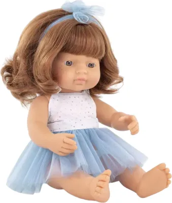 Produktbild von Miniland Rothaarige Babypuppe 38 Cm Blau Kinder Blau One Size