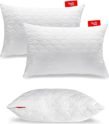 Produktbild von Kopfkissen – 2 Stück hochwertige Kissen – 50x75 cm, milbendurchlässig – Hypoallergene Kopfkissen
