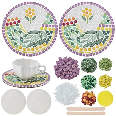 Produktbild von Mosaik Untersetzer Bastelset - Vogelthema DIY Bastelpaket für Erwachsene