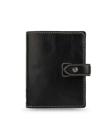 Obrázek produktu pro Osobní organizér Filofax Leather Malden Pocket v černé barvě