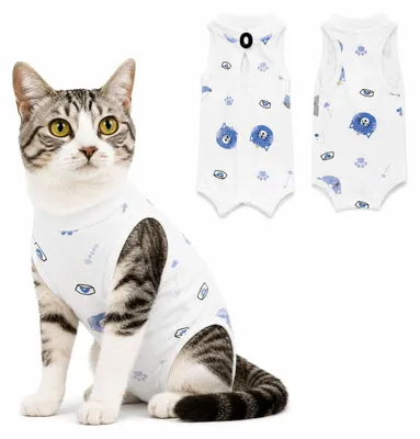 Katzen-Body nach OP, Anti-Leck-Schutz, Größe M